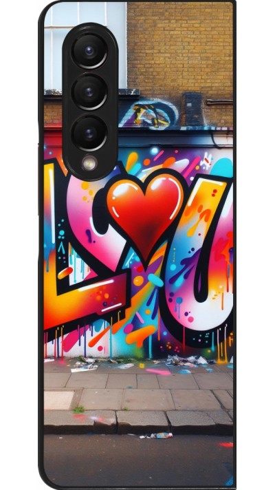 Coque Samsung Galaxy Z Fold4 - Valentine 2025 Love U Tag