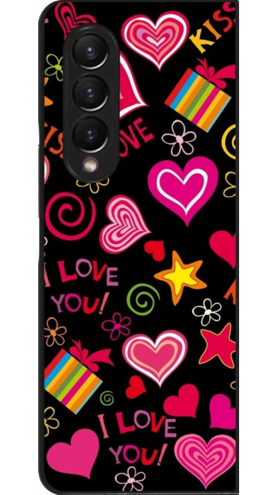Coque Samsung Galaxy Z Fold4 - Valentine 2023 love symbols