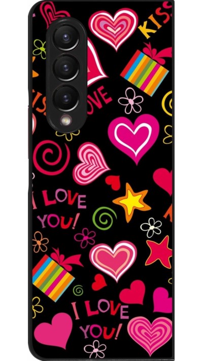 Coque Samsung Galaxy Z Fold4 - Valentine 2023 love symbols