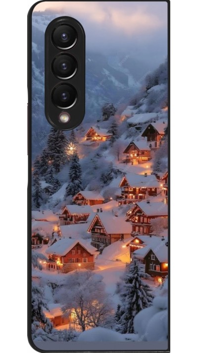 Coque Samsung Galaxy Z Fold4 - Winter 25 Winter snowy village