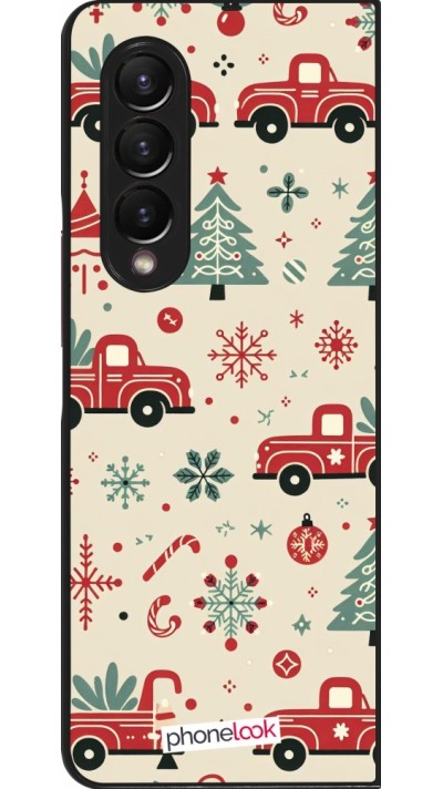 Samsung Galaxy Z Fold4 Case Hülle - Weihnachten 2024 Lkw Tanne