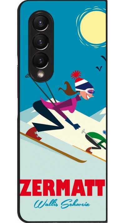 Coque Samsung Galaxy Z Fold4 - Zermatt Ski Downhill