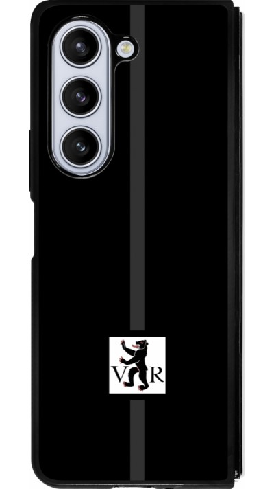 Coque Samsung Galaxy Z Fold5 - Silicone rigide noir Canton AR noir