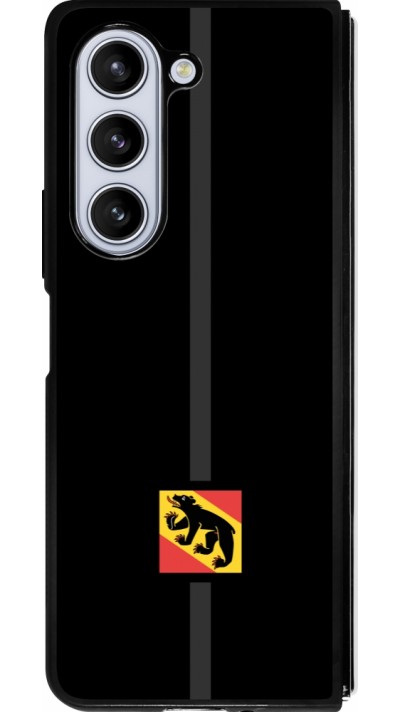Coque Samsung Galaxy Z Fold5 - Silicone rigide noir Canton BE noir
