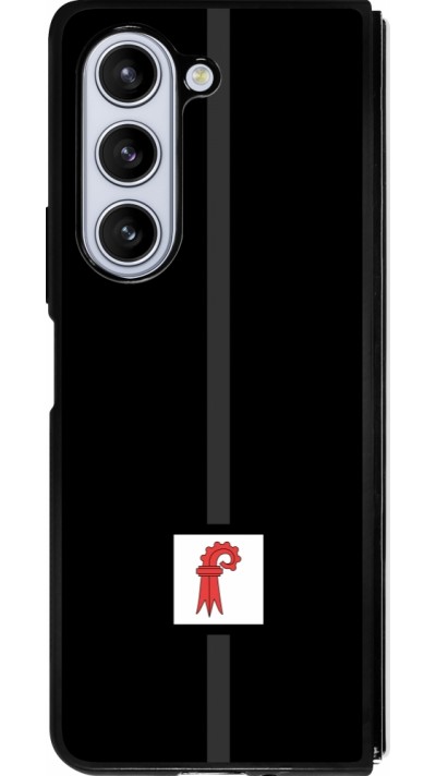 Coque Samsung Galaxy Z Fold5 - Silicone rigide noir Canton BL noir