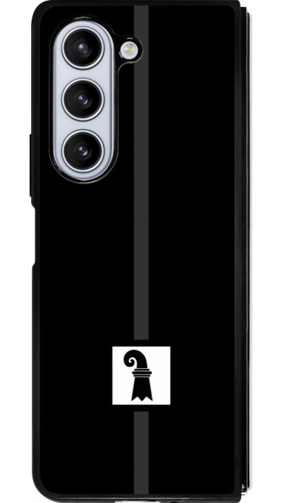 Coque Samsung Galaxy Z Fold5 - Silicone rigide noir Canton BS noir