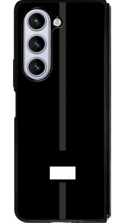 Coque Samsung Galaxy Z Fold5 - Silicone rigide noir Canton FR noir