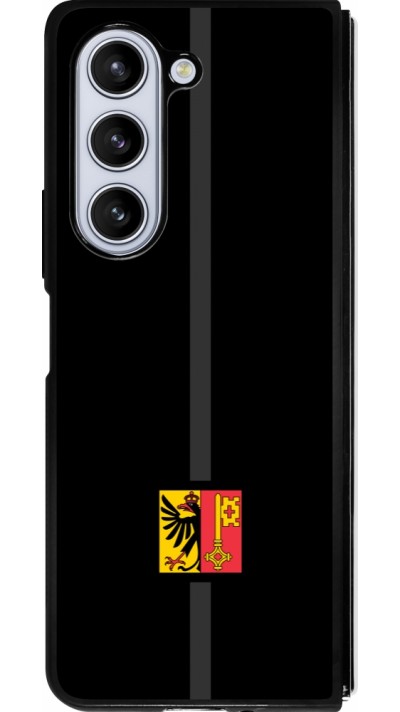 Coque Samsung Galaxy Z Fold5 - Silicone rigide noir Canton GE noir