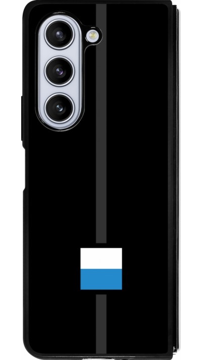 Coque Samsung Galaxy Z Fold5 - Silicone rigide noir Canton LU noir