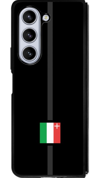 Coque Samsung Galaxy Z Fold5 - Silicone rigide noir Canton NE noir