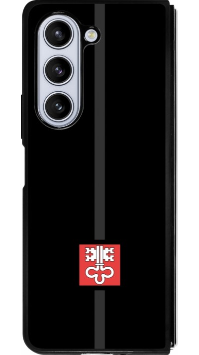 Coque Samsung Galaxy Z Fold5 - Silicone rigide noir Canton NW noir