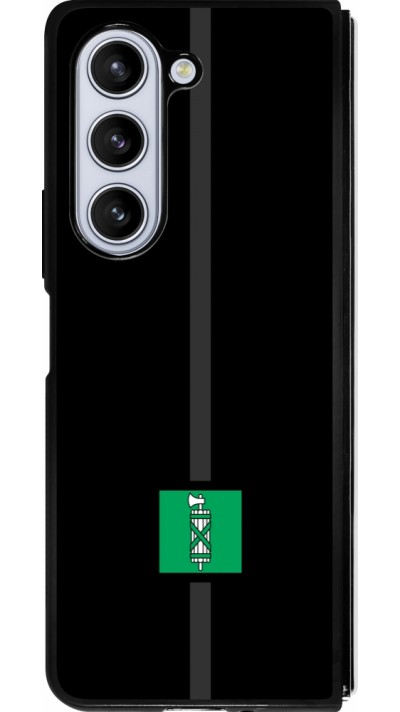 Coque Samsung Galaxy Z Fold5 - Silicone rigide noir Canton SG noir
