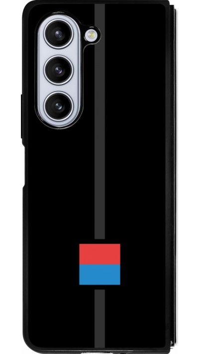 Coque Samsung Galaxy Z Fold5 - Silicone rigide noir Canton TI noir