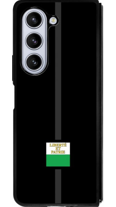 Coque Samsung Galaxy Z Fold5 - Silicone rigide noir Canton VD noir