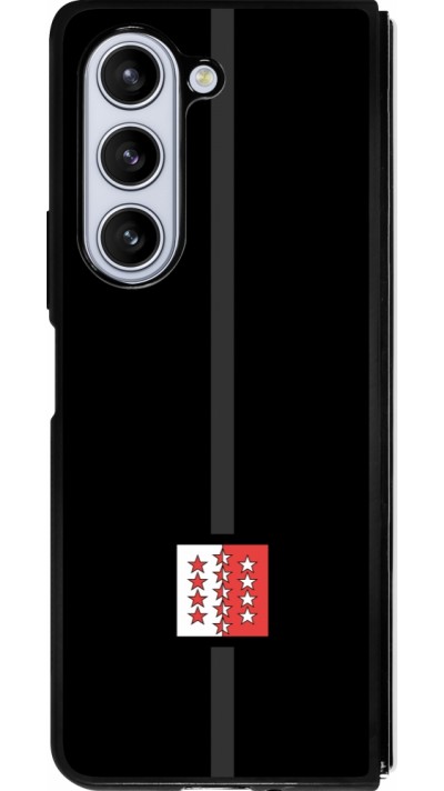Coque Samsung Galaxy Z Fold5 - Silicone rigide noir Canton VS noir