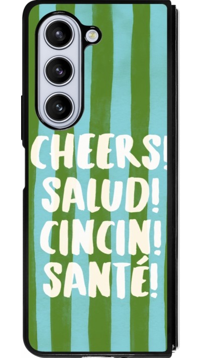 Coque Samsung Galaxy Z Fold5 - Silicone rigide noir Cheers 2026