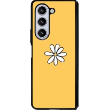 Samsung Galaxy Z Fold5 Case Hülle - Silikon schwarz Easter 2023 daisy