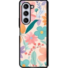 Coque Samsung Galaxy Z Fold5 - Silicone rigide noir Easter 2024 spring flowers