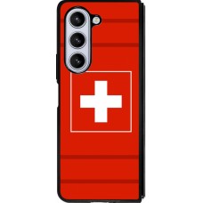 Samsung Galaxy Z Fold5 Case Hülle - Silikon schwarz Euro 2020 Switzerland