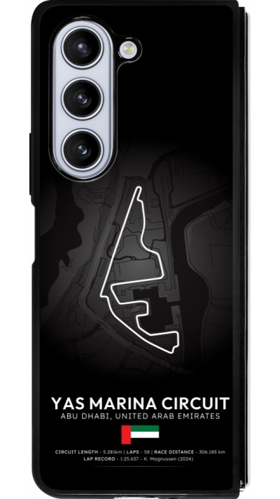 Coque Samsung Galaxy Z Fold5 - Silicone rigide noir F1 Track 2025 Abu Dhabi