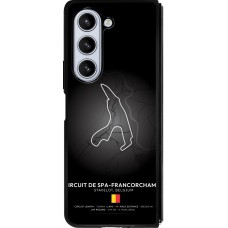 Coque Samsung Galaxy Z Fold5 - Silicone rigide noir F1 Track 2025 Belgium