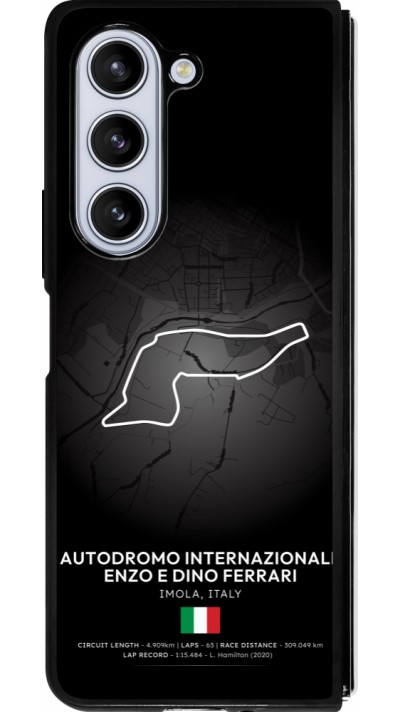 Coque Samsung Galaxy Z Fold5 - Silicone rigide noir F1 Track 2025 Emilia-Rogmana