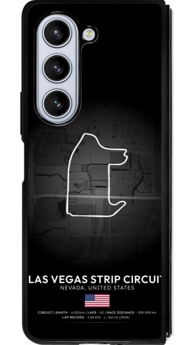Coque Samsung Galaxy Z Fold5 - Silicone rigide noir F1 Track 2025 Las Vegas