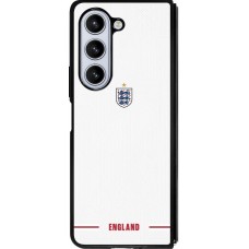 Coque Samsung Galaxy Z Fold5 - Silicone rigide noir Maillot de football Angleterre 2026 personnalisable