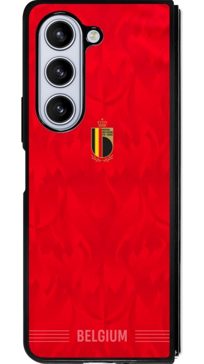 Samsung Galaxy Z Fold5 Case Hülle - Silikon schwarz Belgien 2026 personalisierbares Fussballtrikot