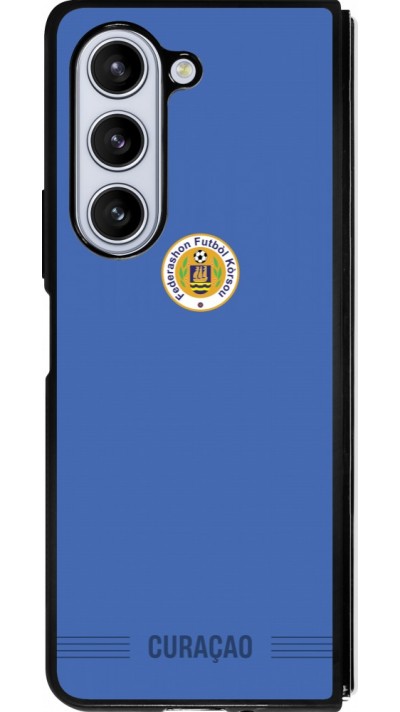 Samsung Galaxy Z Fold5 Case Hülle - Silikon schwarz Curaçao 2026 personalisierbares Fussballtrikot