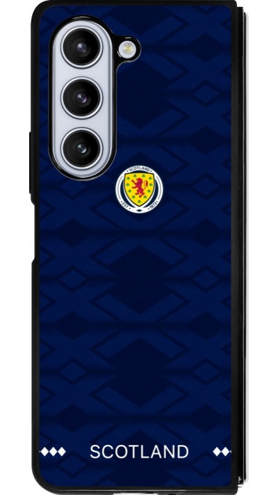 Coque Samsung Galaxy Z Fold5 - Silicone rigide noir Maillot de football Ecosse 2026 personnalisable