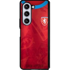 Samsung Galaxy Z Fold5 Case Hülle - Silikon schwarz Tschechische Republik personalisierbares Fussballtrikot