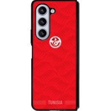 Coque Samsung Galaxy Z Fold5 - Silicone rigide noir Maillot de football Tunisie 2026 personnalisable