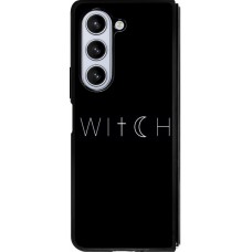 Coque Samsung Galaxy Z Fold5 - Silicone rigide noir Halloween 22 witch word