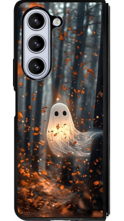 Samsung Galaxy Z Fold5 Case Hülle - Silikon schwarz Halloween 2025 Ghost in the forest