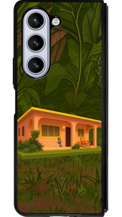 Samsung Galaxy Z Fold5 Case Hülle - Silikon schwarz Benitos house DTMF