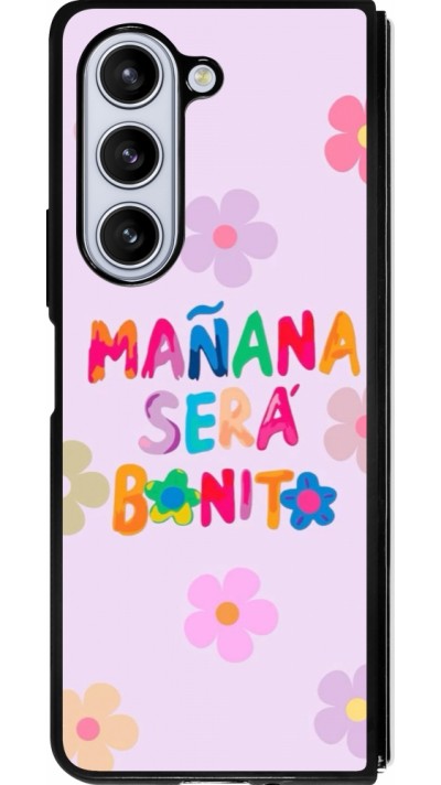 Samsung Galaxy Z Fold5 Case Hülle - Silikon schwarz Karol G Manana sera bonito