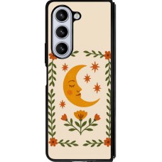 Samsung Galaxy Z Fold5 Case Hülle - Silikon schwarz Half moon stamp 2026