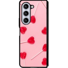 Coque Samsung Galaxy Z Fold5 - Silicone rigide noir Saint Valentines Day 26 Lollipop