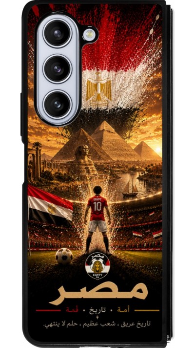 Samsung Galaxy Z Fold5 Case Hülle - Silikon schwarz Fussball Ägypten splash 2026