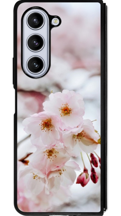 Samsung Galaxy Z Fold5 Case Hülle - Silikon schwarz Cherry tree Spring 2026