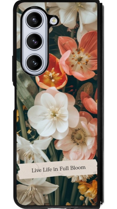 Samsung Galaxy Z Fold5 Case Hülle - Silikon schwarz Full Bloom Spring 2026