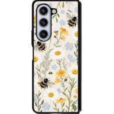 Samsung Galaxy Z Fold5 Case Hülle - Silikon schwarz Pattern bees Spring 2026