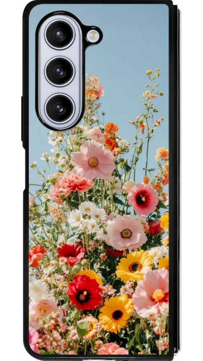 Samsung Galaxy Z Fold5 Case Hülle - Silikon schwarz Spring flowers Spring 2026