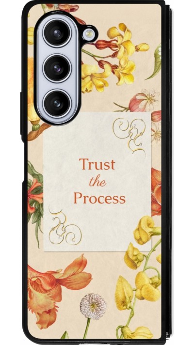 Samsung Galaxy Z Fold5 Case Hülle - Silikon schwarz Trust the process Spring 2026