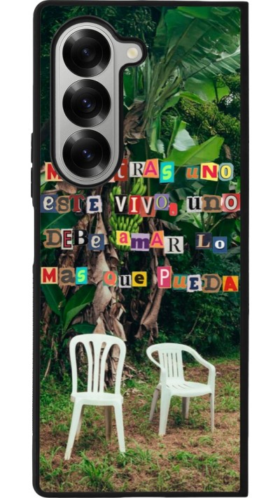 Samsung Galaxy Z Fold6 Case Hülle - Silikon schwarz Chairs DTMF