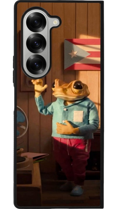 Samsung Galaxy Z Fold6 Case Hülle - Silikon schwarz Dancing frog DTMF