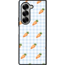 Coque Samsung Galaxy Z Fold6 - Silicone rigide noir Easter 2026 Pattern carrots