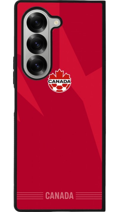 Samsung Galaxy Z Fold6 Case Hülle - Silikon schwarz Kanada 2026 personalisierbares Fussballtrikot