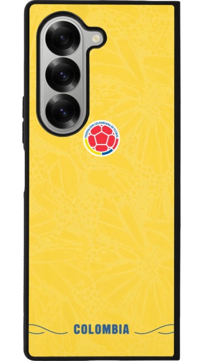 Samsung Galaxy Z Fold6 Case Hülle - Silikon schwarz Kolumbien 2026 personalisierbares Fussballtrikot